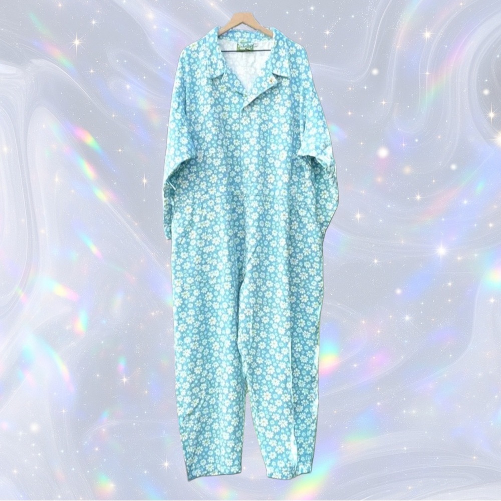 Big Bud Press Blue Lazy Daisy Everyday Jumpsuit Size 5XL
